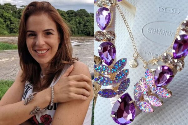 Suzane von Richthofen aproveita Tremembé reativa loja virtual e lança produtos Chinelos decorados Su Entre Linhas entre R$ 150 e R$ 180