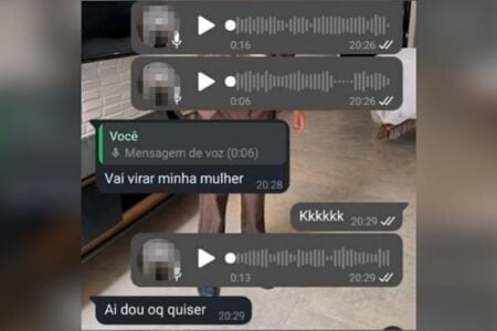 Print de uma das conversas com o garoto