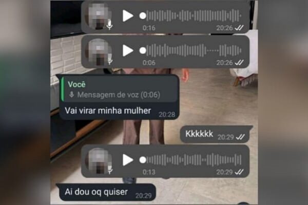 Print de uma das conversas com o garoto