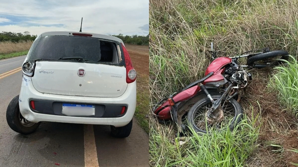 Motociclista morre após grave acidente na GO-010 em Silvânia (Foto: Reprodução)