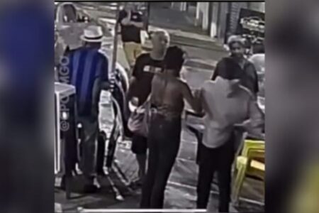 Imagem das câmeras de segurança