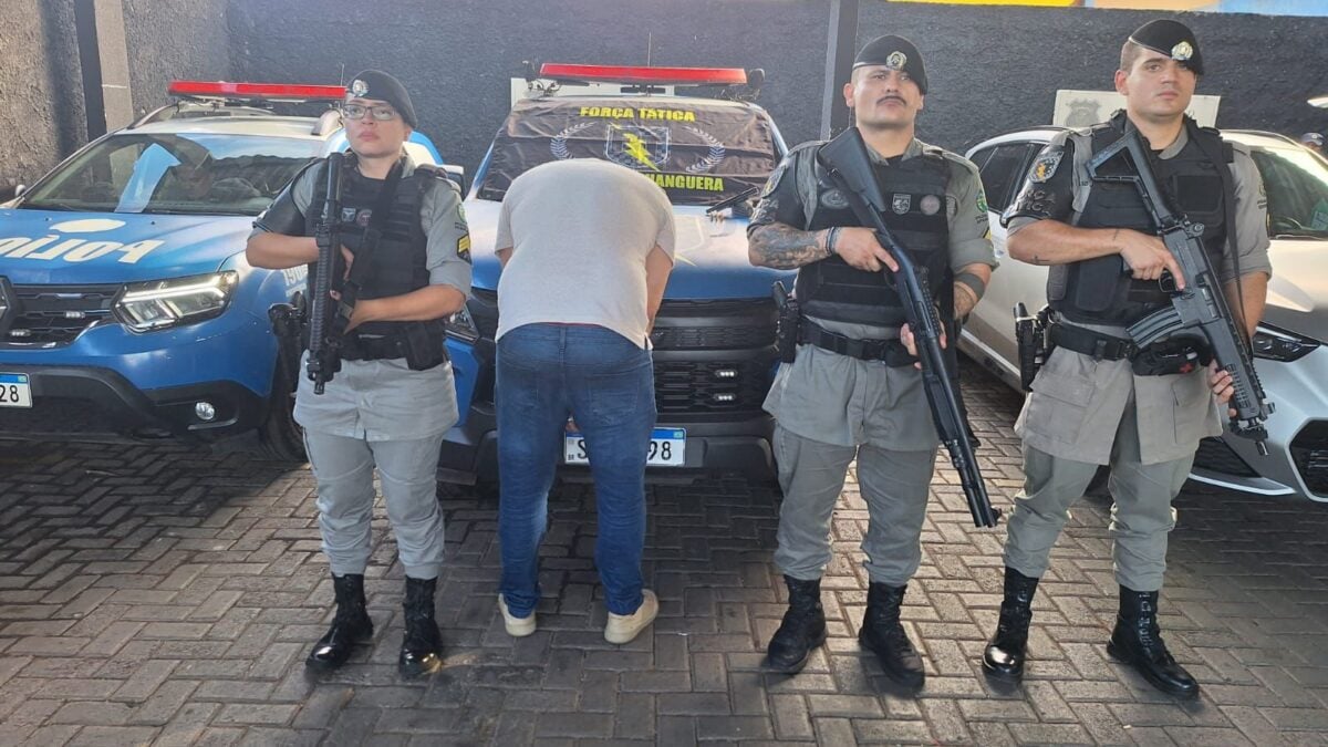 Imagem do homem preso