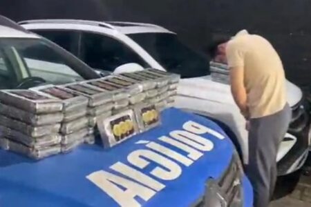 Imagem do preso e das apreensões