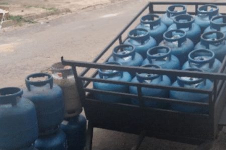 Imagem de botijões de gás