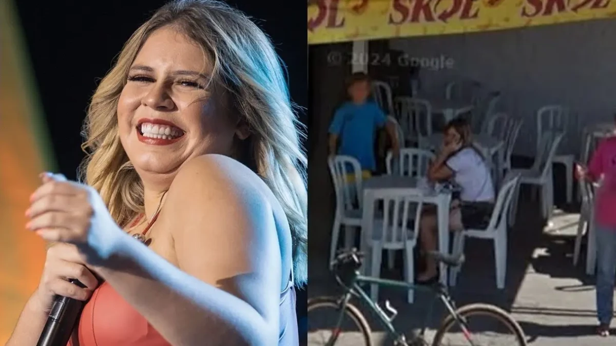 Mãe de Marília Mendonça explica foto da cantora que apareceu no Google Street View: "Vivia com dificuldade" Ruth Moreira bar da imagem