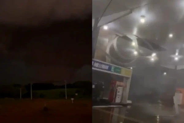 Imagem da destruição