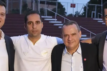 Fábio Brasil ao lado de Hugo Jorge Bravo