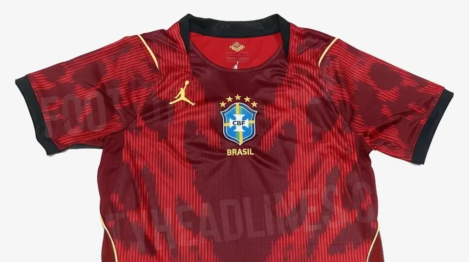 camisa vermelha - seleção brasileira