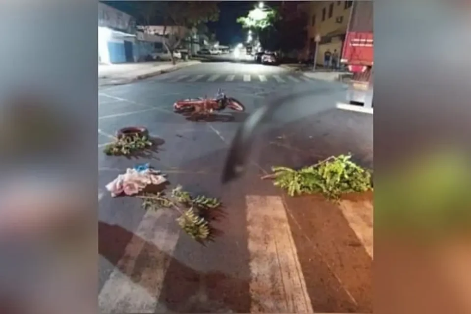 Imagem do local do acidente