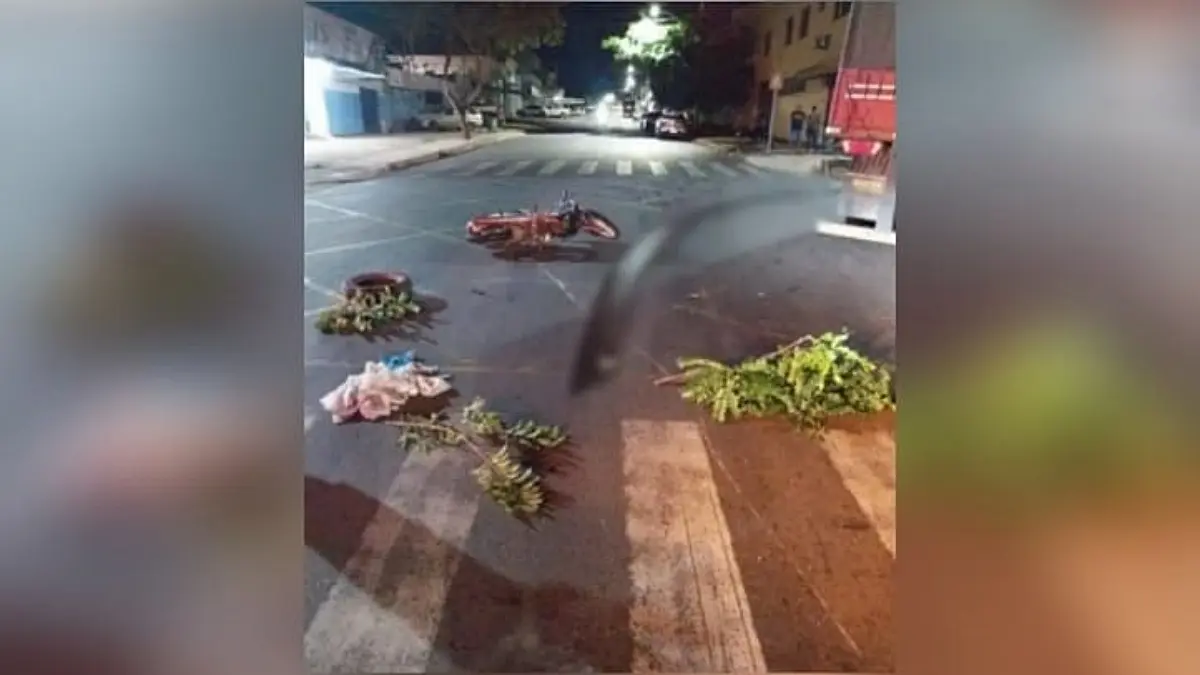 Imagem do local do acidente