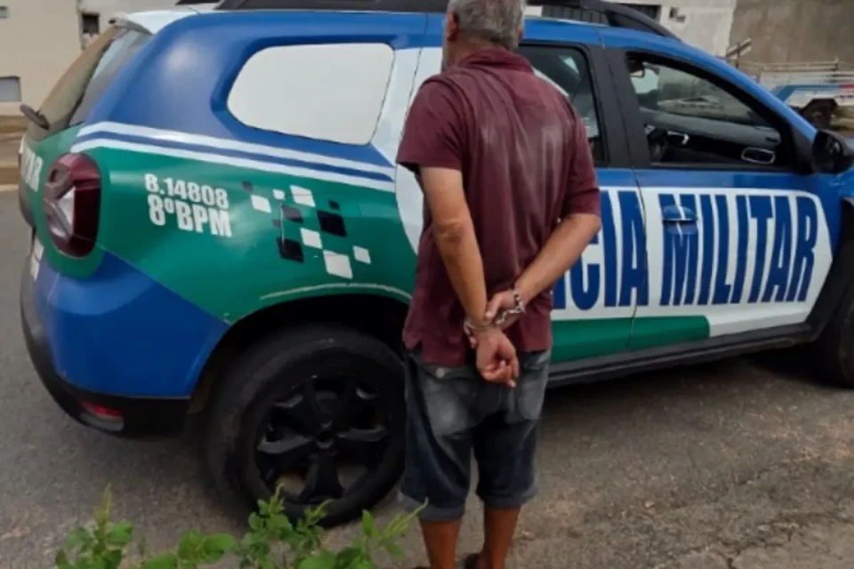 Imagem do homem preso