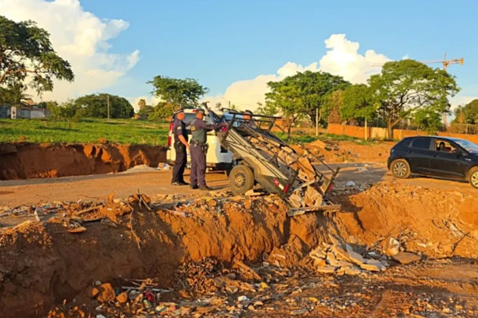 Imagem do descarte irregular