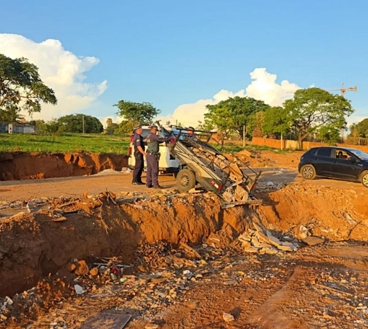 Imagem do descarte irregular