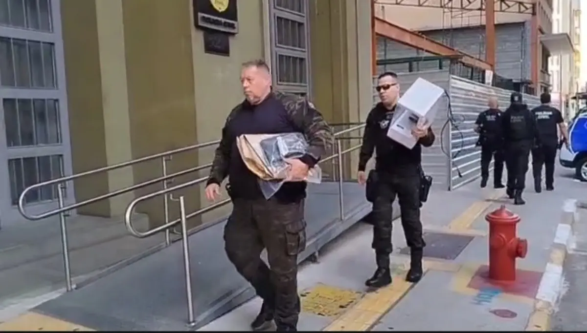 Imagem dos objetos apreendidos