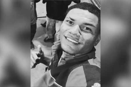 Imagem do jovem morto