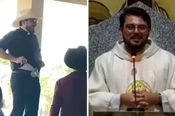 Padre leiloa cueca em festa, fiel vaza vídeo e religioso reclama: 'Funcionária do capeta'