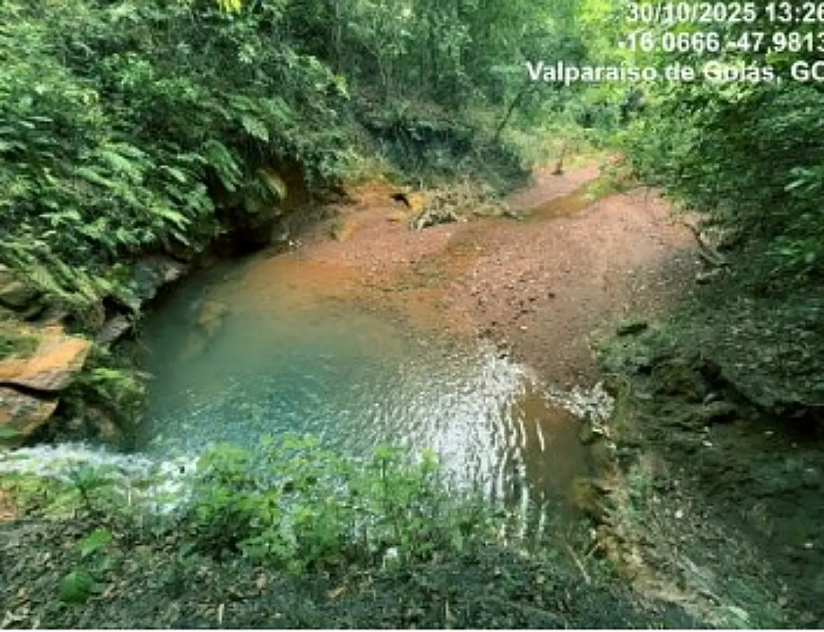 Imagem da cachoeira na região