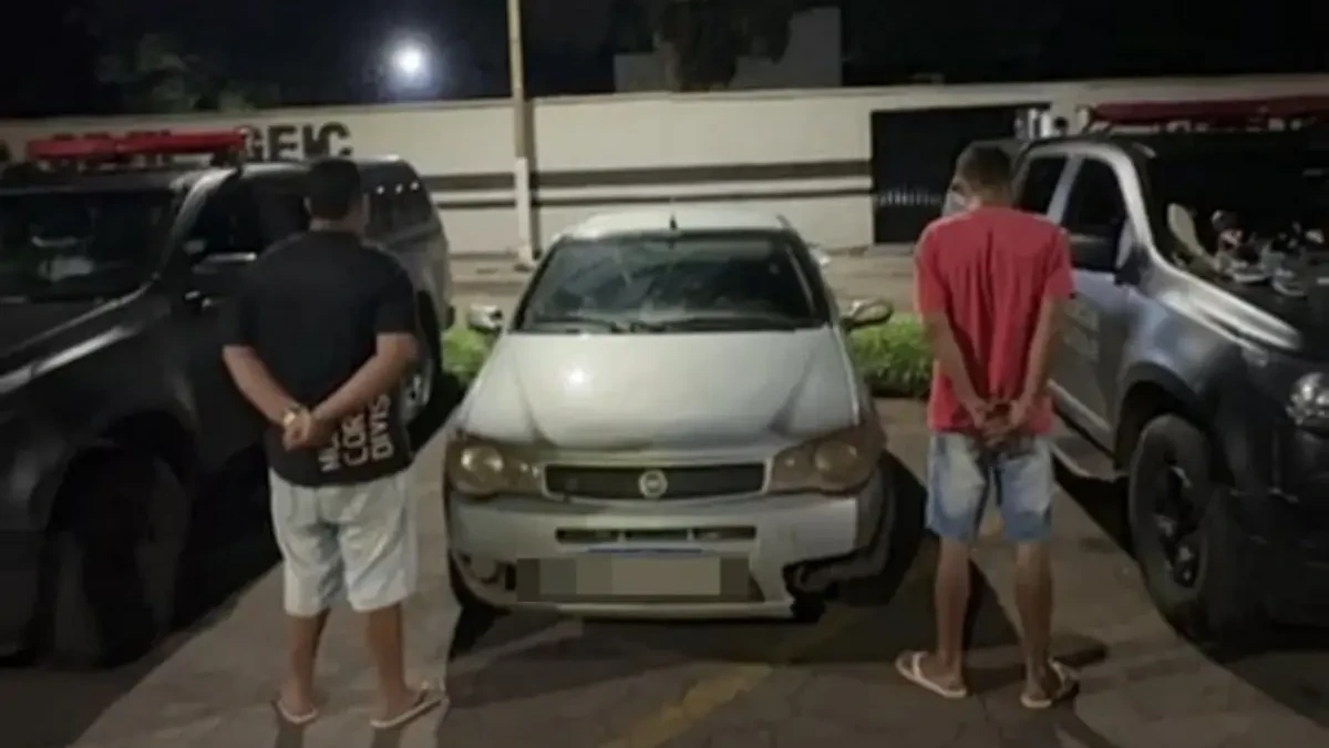 Imagem da dupla presa