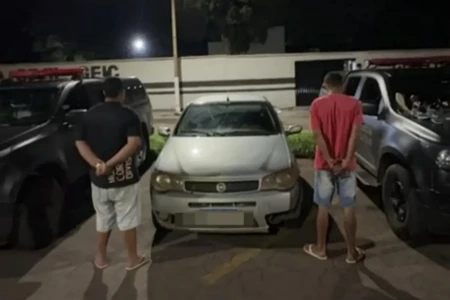 Imagem da dupla presa