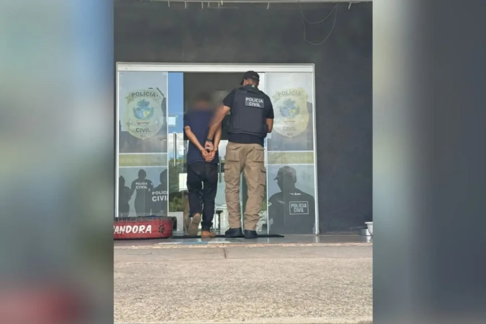 Imagem do homem preso