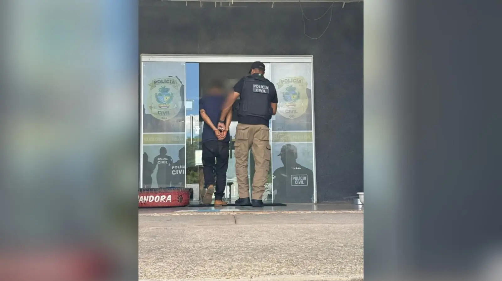 Imagem do homem preso