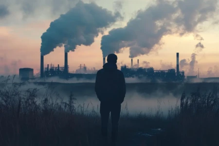 China se compromete pela primeira vez a reduzir emissões absolutas de gases do efeito estufa (Foto gerada por IA)