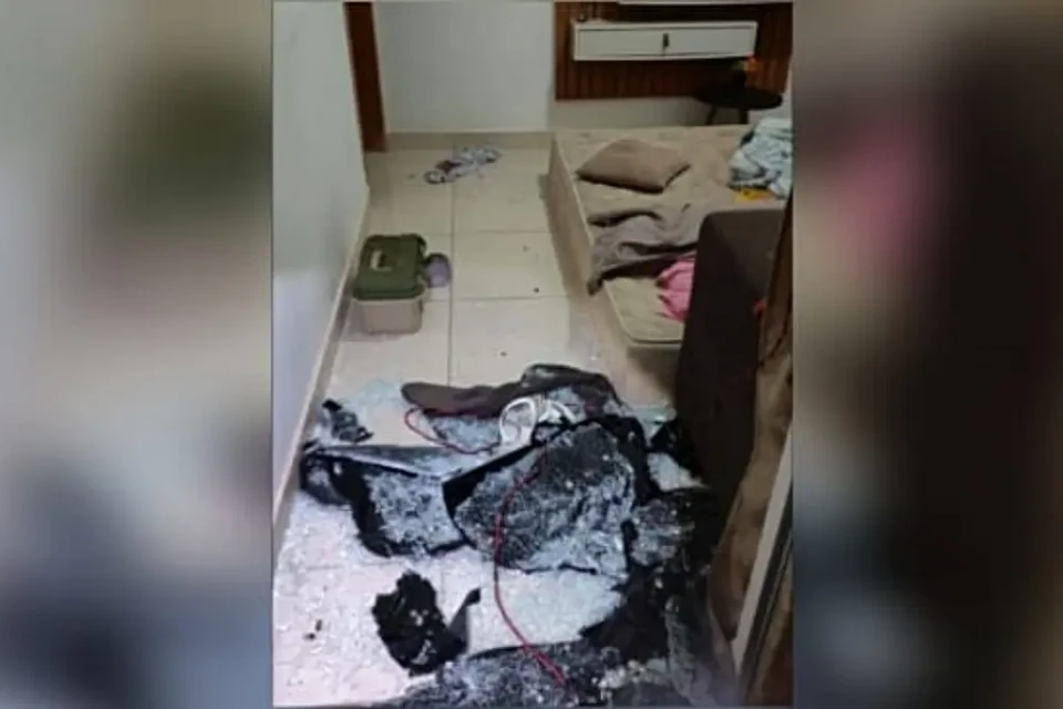 Imagem da cena de homicídio