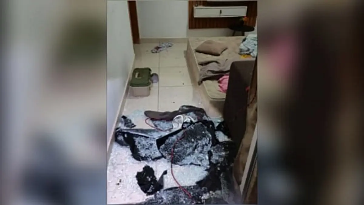 Imagem da cena de homicídio