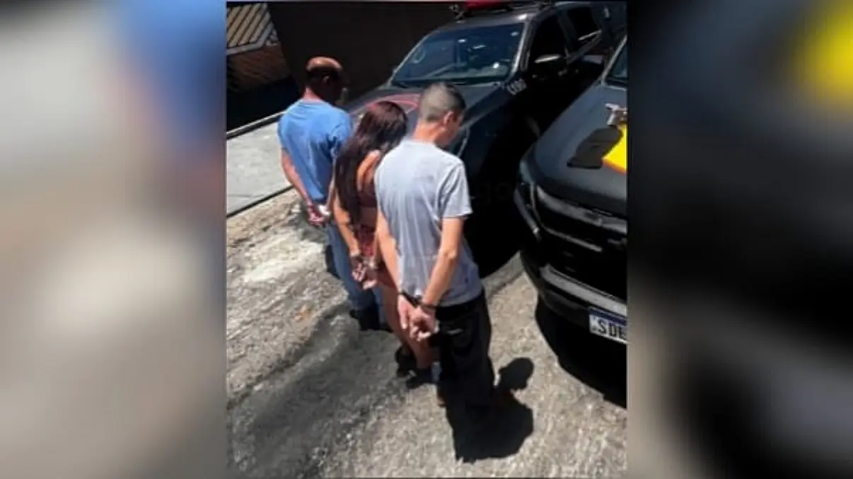 Imagem dos comparsas presos