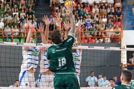 Jogo entre Goiás Vôlei e Cruzeiro na Superliga A