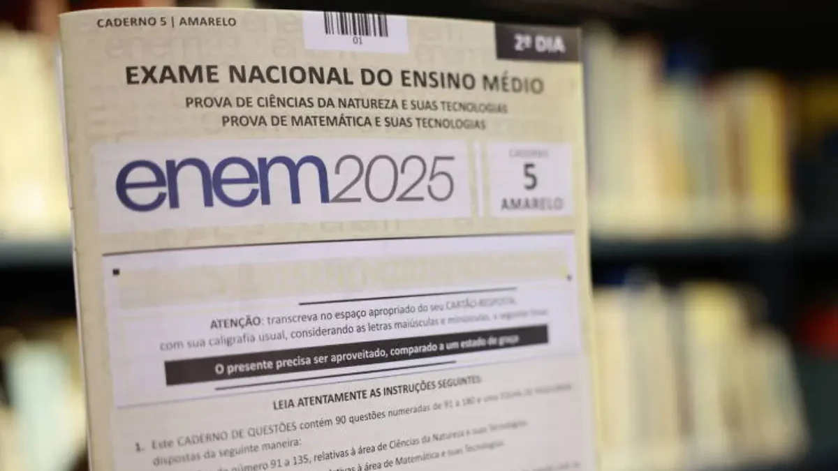 Live com questões semelhantes às do Enem 2025 foi exibida cinco dias antes do exame (Foto: Ministério da Educação)