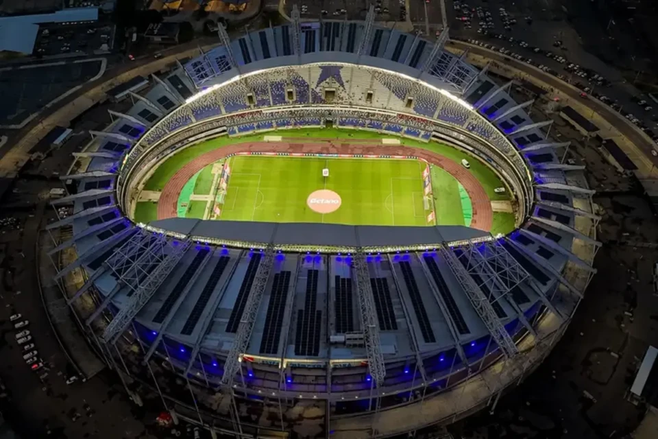 Estádio Mangueirão, em Belém, que irá receber a partida entre Remo e Goiás
