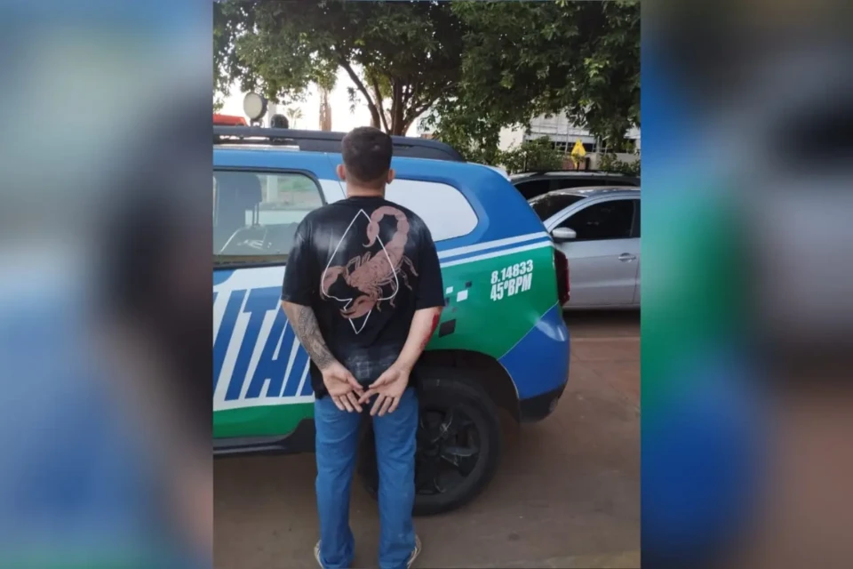 Imagem do jovem preso