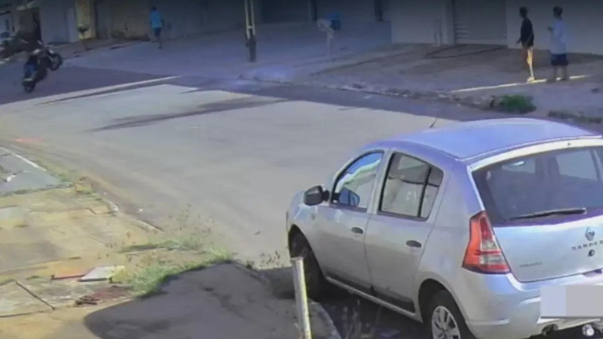 Imagem da câmera de segurança