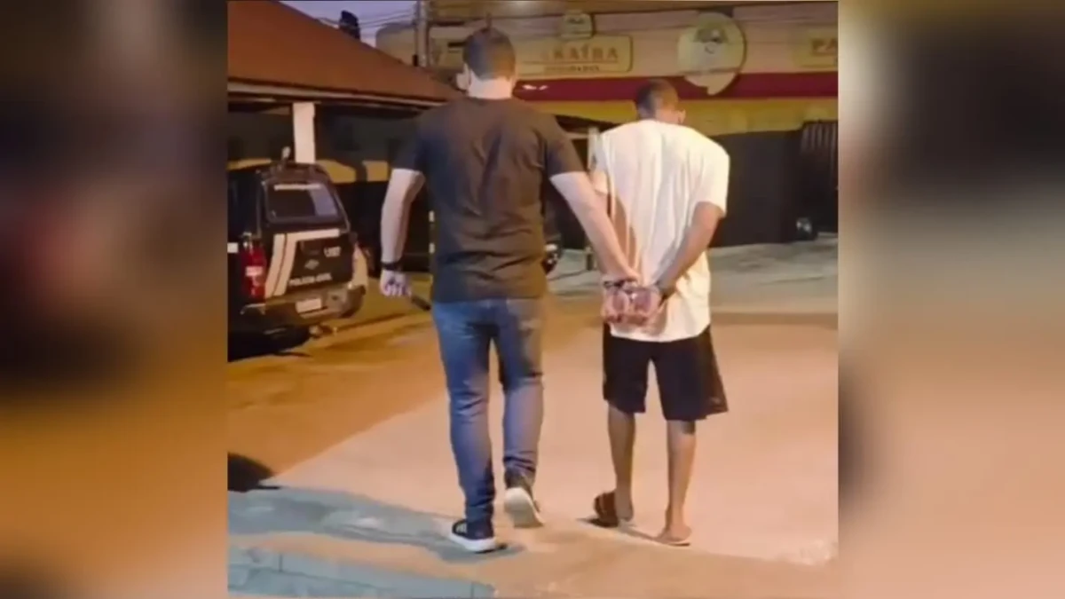 Imagem do homem preso