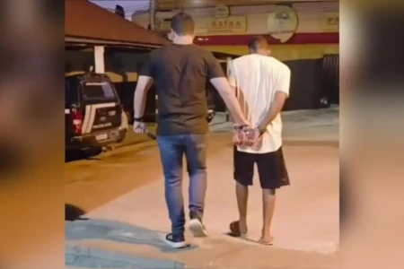 Imagem do homem preso