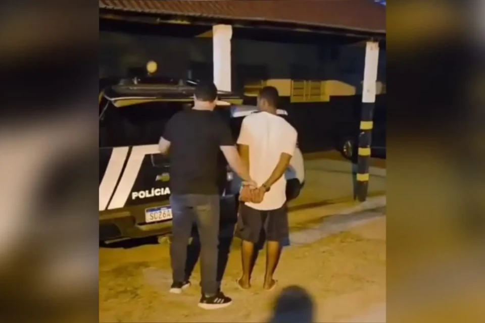 Imagem do homem preso