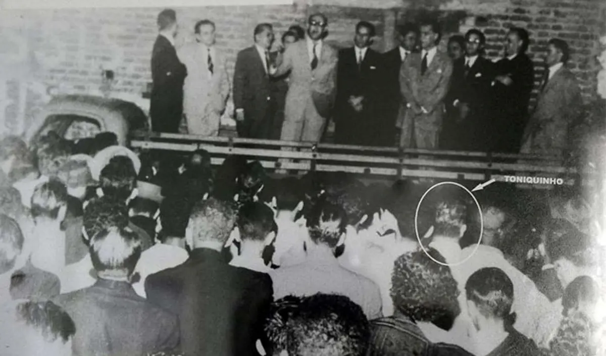 Imagem registrada no comício 