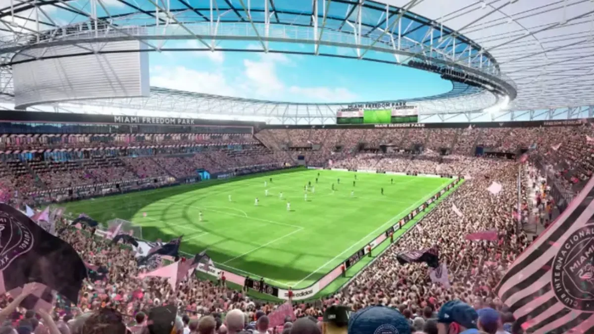Projeção do novo estádio do Inter Miami
