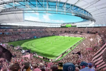 Projeção do novo estádio do Inter Miami