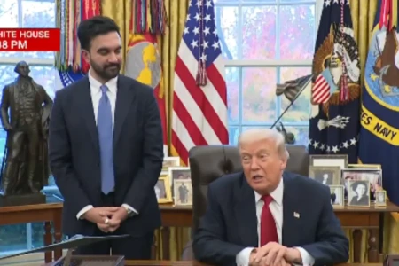 Trump se reúne com prefeito socialista de Nova York e elogia: 'ele é diferente' (Foto: Reprodução)