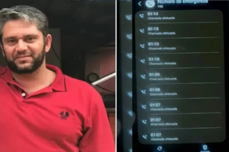 Imagem mostra advogado encontrado morto e registros encontrados em seu aparelho celular pouco antes do ocorrido