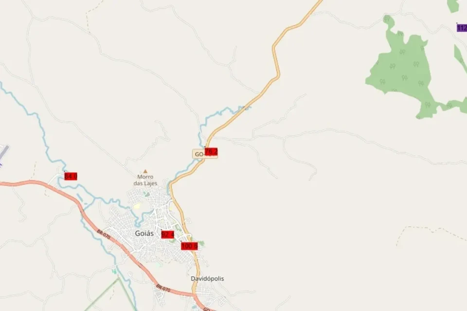 Mapa do Rio Vermelho