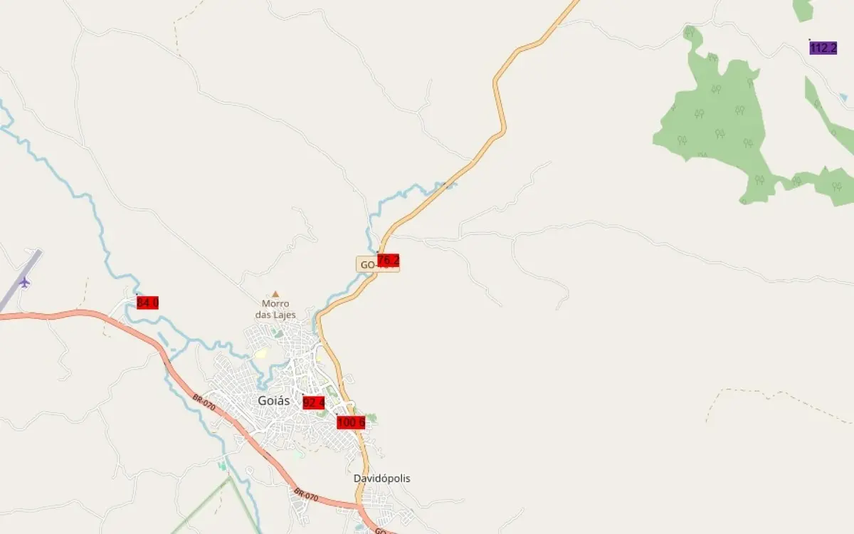 Mapa do Rio Vermelho