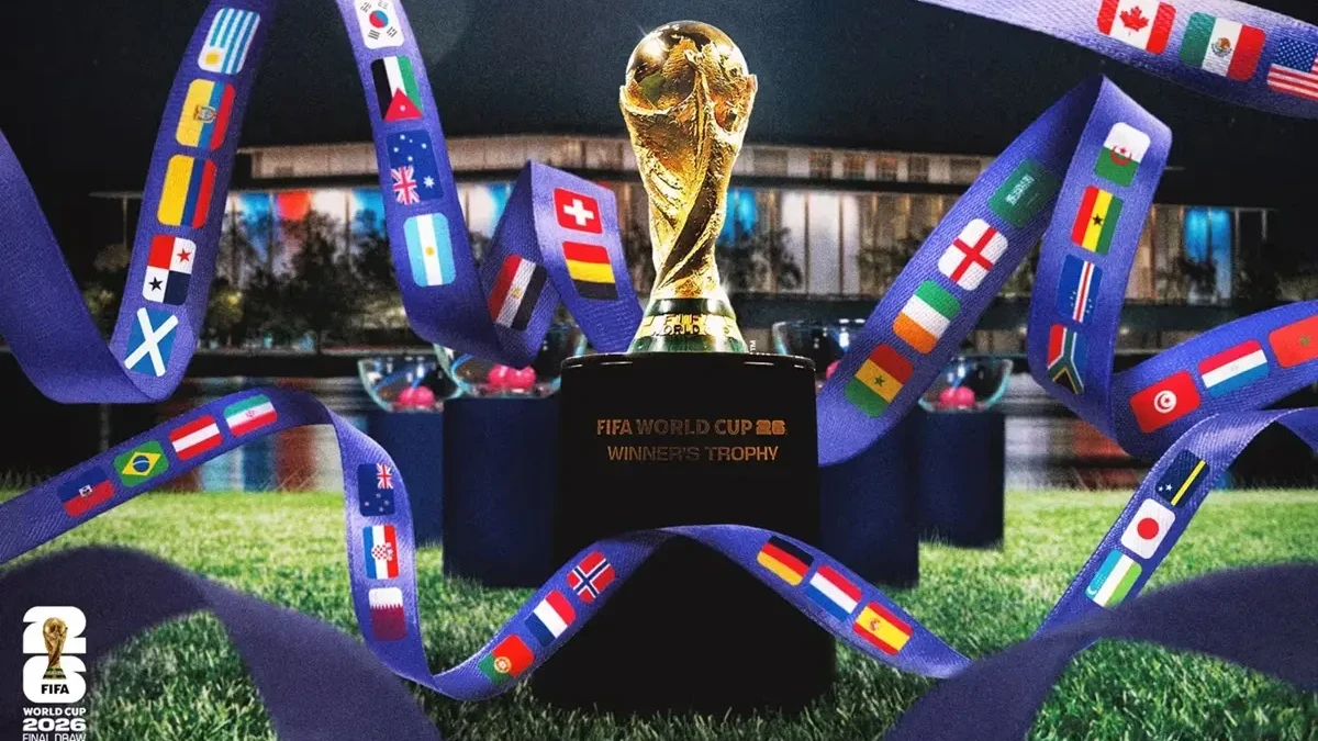 Imagem de divulgação da Fifa sobre o sorteio da Copa do Mundo de 2026. Foto: Divulgação - Fifa