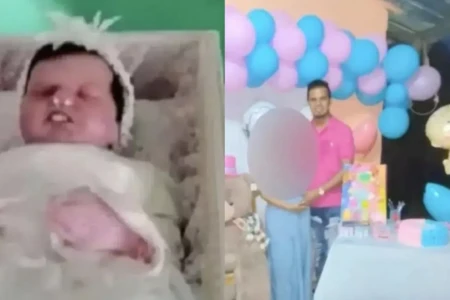 Tribunal toma decisão após mulher fingir gravidez e realizar funeral com boneca Boneca com roupas de bebê e com algodões no nariz