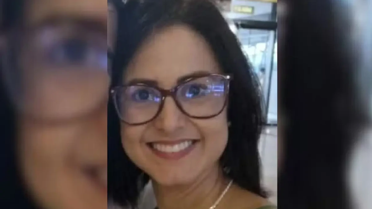 Imagem mostra foto de biomédica que está desaparecida