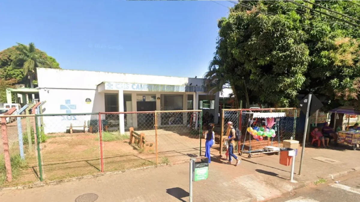 Imagem mostra fachada do CAIS de Campinas, em Goiânia