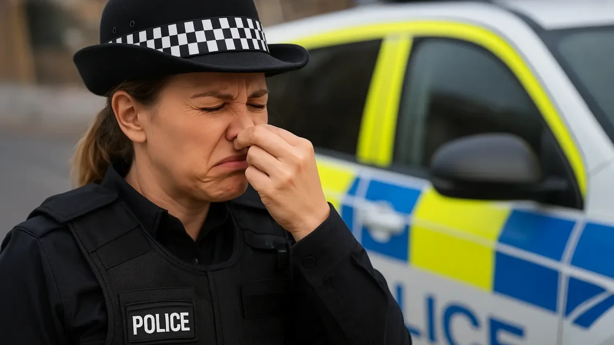 Policial é demitido após soltar um pum no rosto de colega demitido após tirar foto dos testículos e mostrar para policial