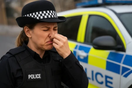 Policial é demitido após soltar um pum no rosto de colega demitido após tirar foto dos testículos e mostrar para policial